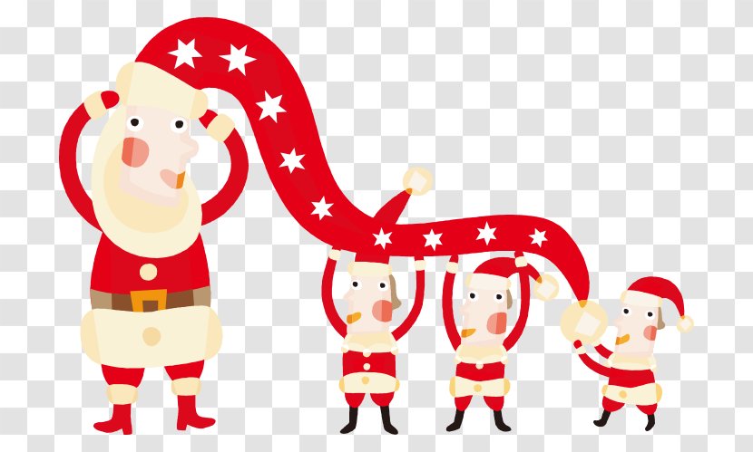 Family Greeting Wish Christmas Card And Holiday Season - Santa Claus Vector Festive Atmosphere Transparent PNG