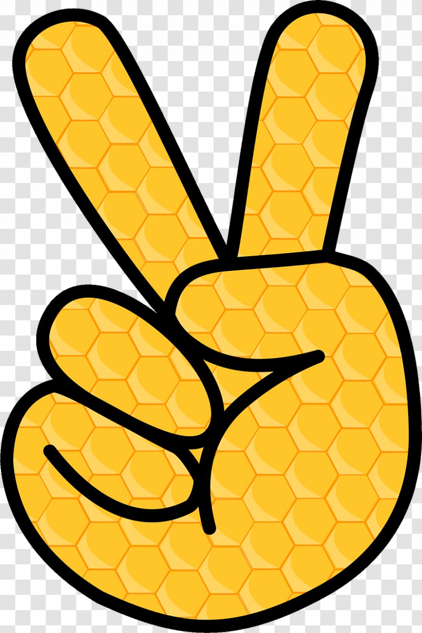 V Sign Peace Symbols Drawing Clip Art - Hand Transparent PNG