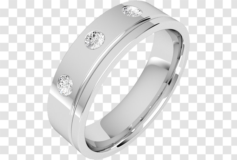 Wedding Ring Engagement Diamond Cut Jewellery - Platinum - Mens Flat Material Transparent PNG