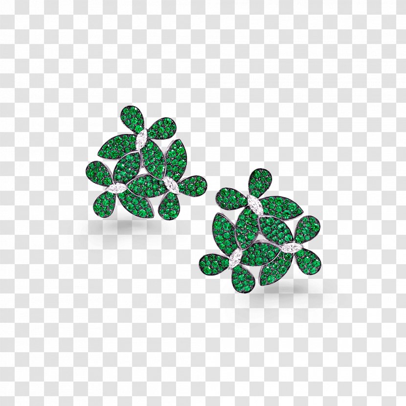 Earring Emerald Jewellery Diamond Gemstone - Green Transparent PNG