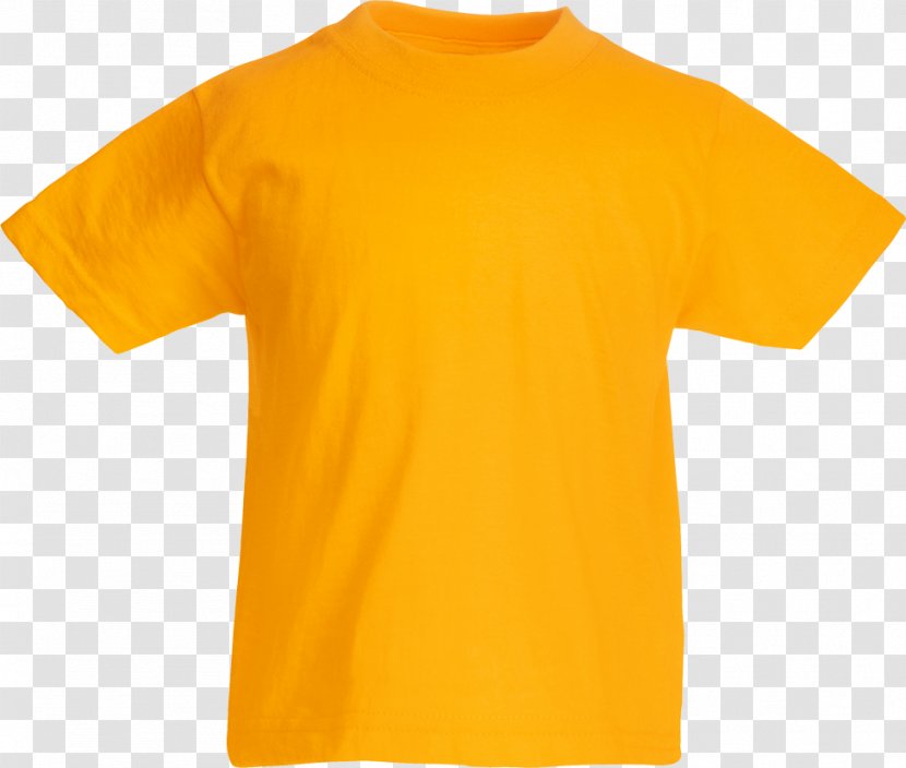 T-shirt Sleeve Polo Shirt Clothing - Orange Transparent PNG