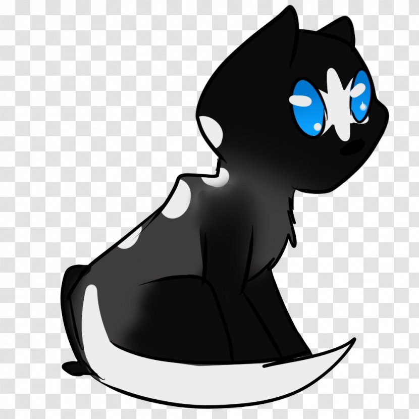Whiskers Kitten Black Cat Dog - Vertebrate Transparent PNG