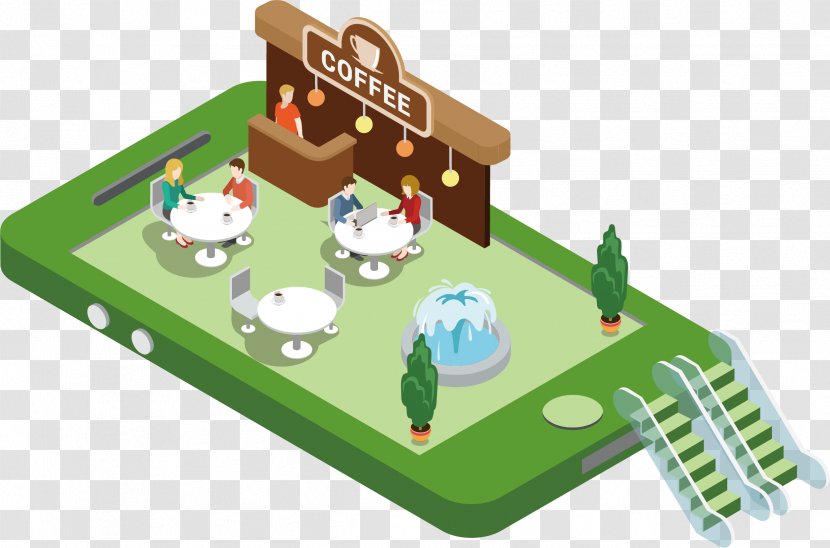 Cafe Coffee Euclidean Vector - Model Transparent PNG