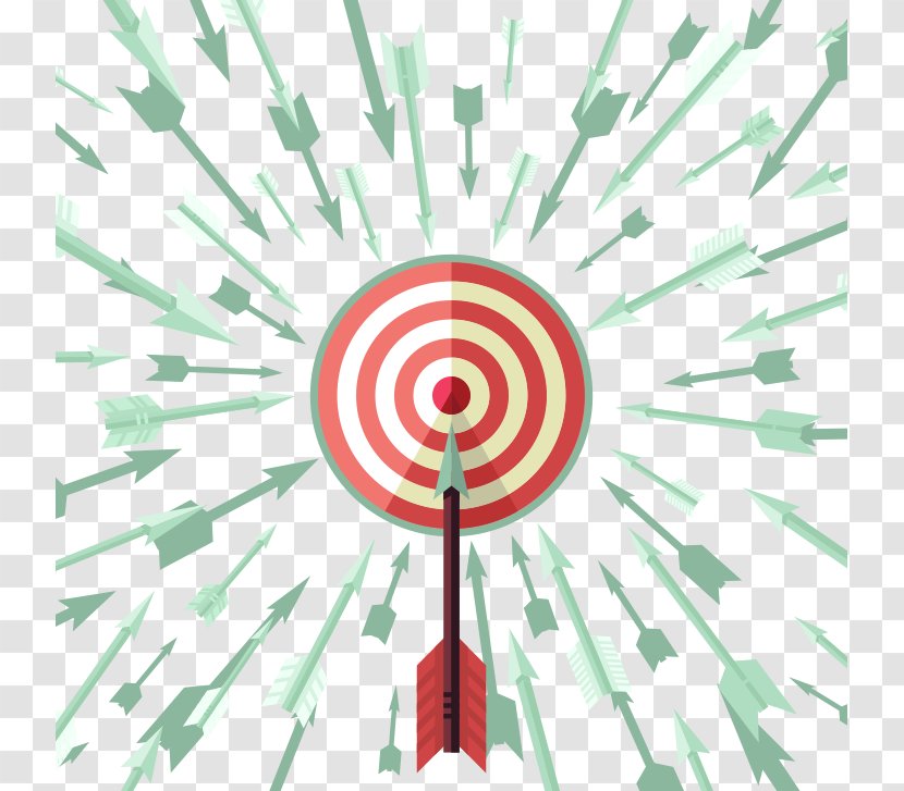 Archery Aim Graphic Design - Spiral - Vector Arrow Flak Transparent PNG