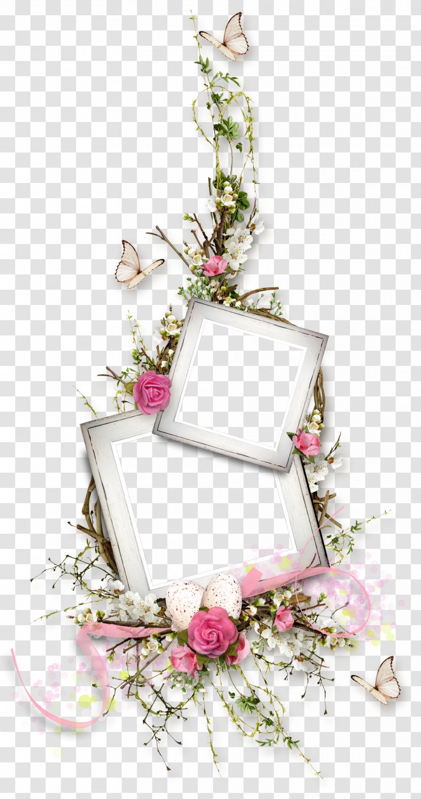 Pink Flowers Floral Design - Petal - Butterfly Transparent PNG