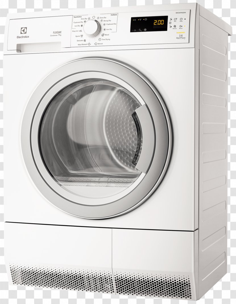 Clothes Dryer Condenser Electrolux Home Appliance Appliances Online - Laundry Transparent PNG