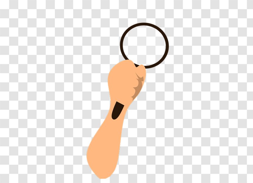 Clip Art Magnifying Glass Image - Hand Transparent PNG