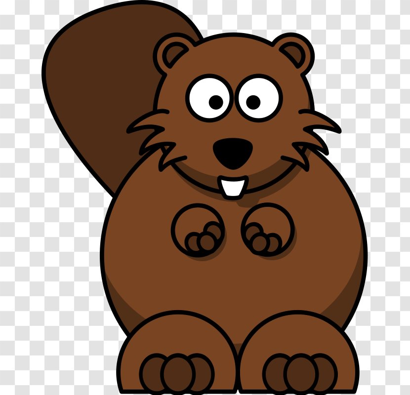 Beaver Cartoon Clip Art - Flower - Stare Transparent PNG