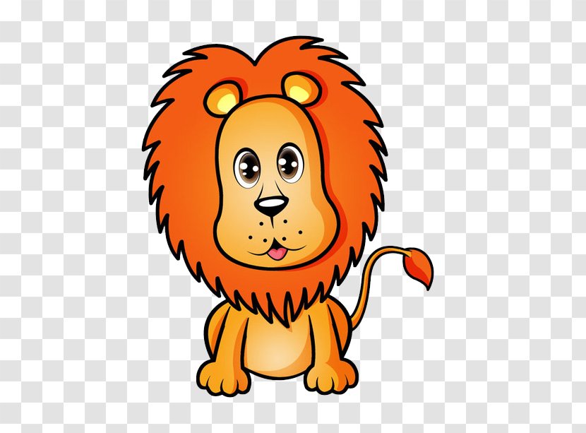Lion Cartoon Tiger - Fictional Character Transparent PNG