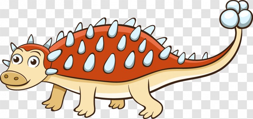 Dinosaur Ankylosaurus Euoplocephalus Cartoon Clip Art - Fauna - Vector Dragon Baotou Transparent PNG
