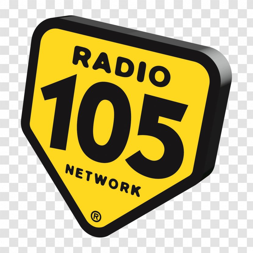 Radio 105 Network Milan FM Broadcasting Television - Signage Transparent PNG