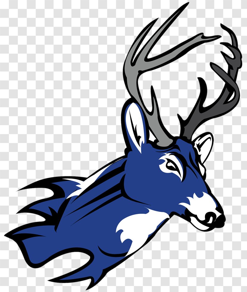 Edmond Deer Creek High School Vipers Antler - Reindeer Transparent PNG