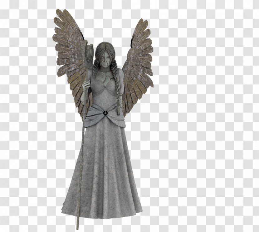 Statue Weeping Angel Sculpture - Wing - High Quality Cliparts For Free! Transparent PNG