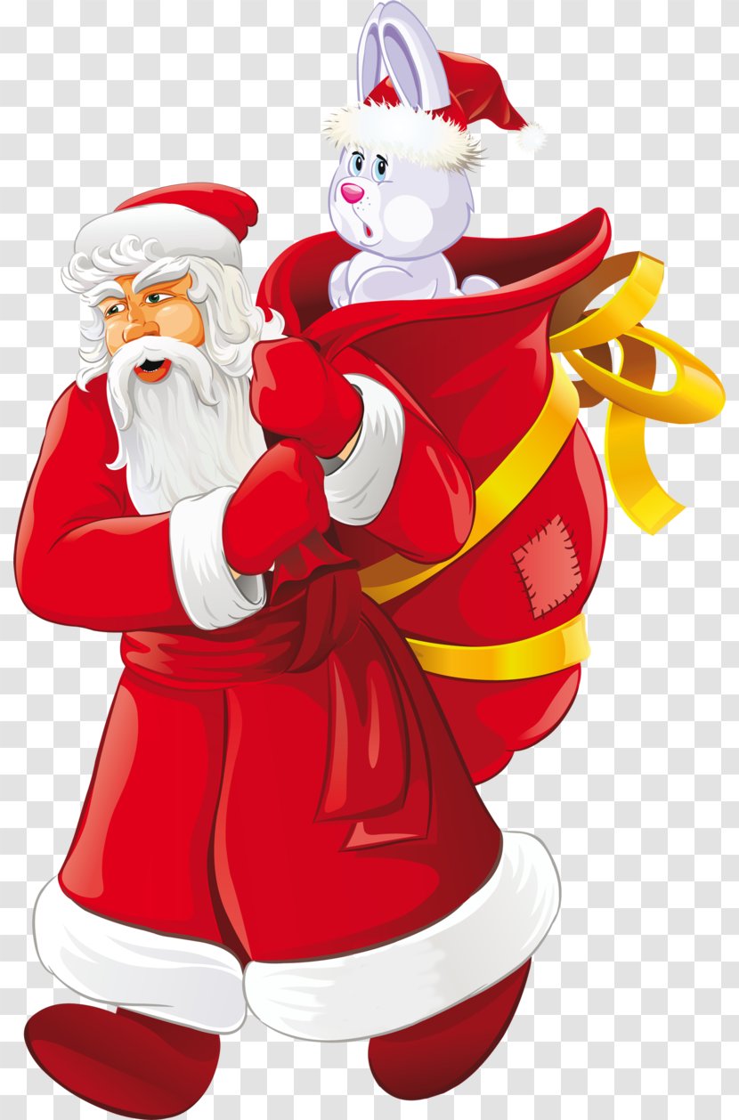 Ded Moroz Snegurochka Santa Claus Clip Art - New Year Transparent PNG