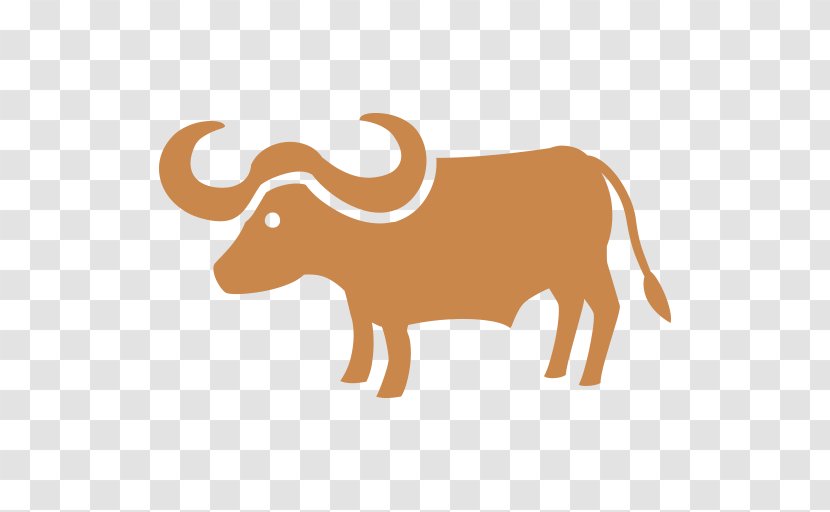 Cattle Water Buffalo Ox Emoji Clip Art - Carnivoran Transparent PNG