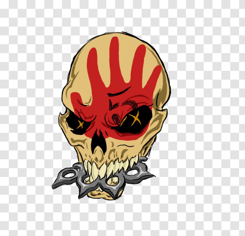 Five Finger Death Punch Logo Gone Away - Skull - Fingers Transparent PNG