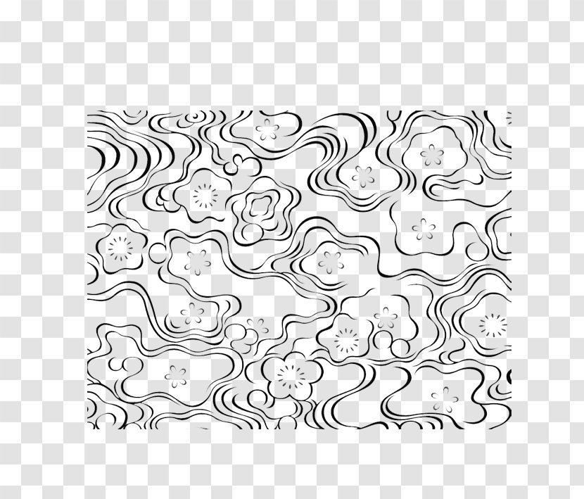 Illustration - Monochrome Photography - Irregular Wave Clouds Transparent PNG