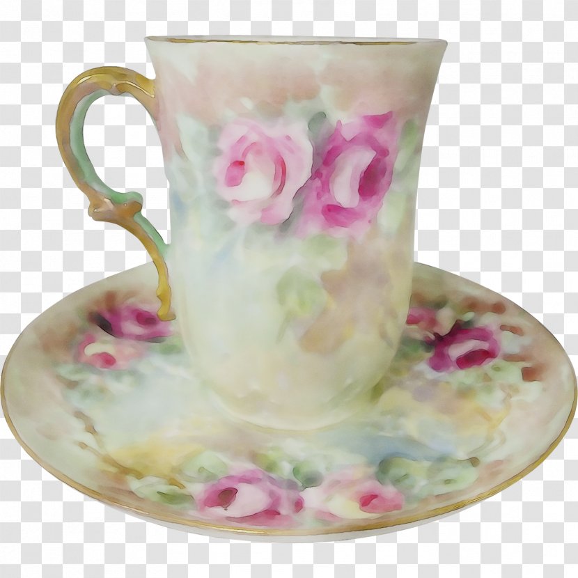 Coffee Cup Mug M Porcelain Saucer - Teacup Transparent PNG