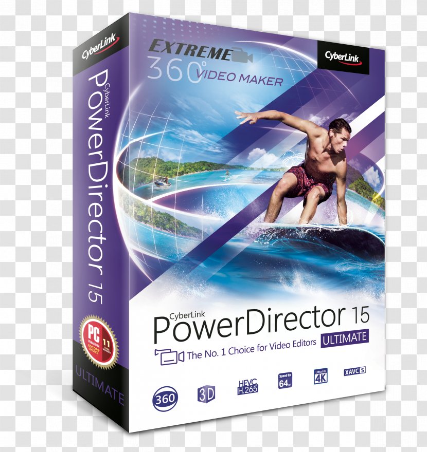 PowerDirector Power Director 14 Ultimate Computer Software Video Editing - Operating Systems Transparent PNG