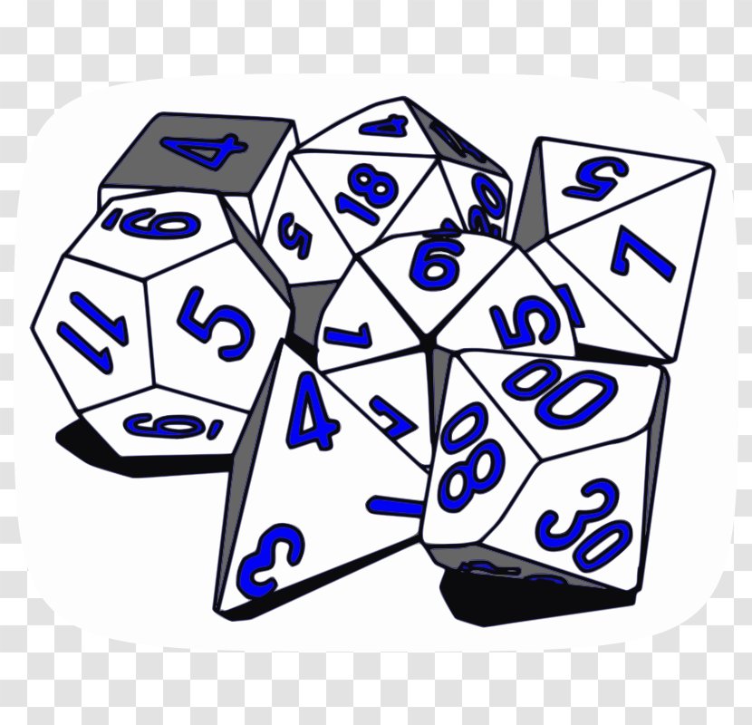 Set Dice Role-playing Game Clip Art - Area Transparent PNG