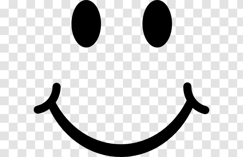 Smiley Emoticon Clip Art - Black And White - Smile Transparent PNG