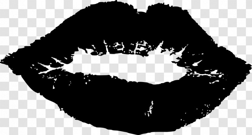 Lip Clip Art - Smile - Black Mustache Transparent PNG