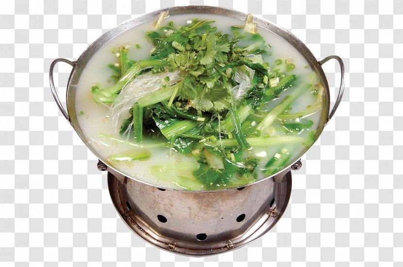 Leaf Vegetable Vegetarian Cuisine Food Bok Choy - Soup - Pot Meat Steamed Cabbage Transparent PNG