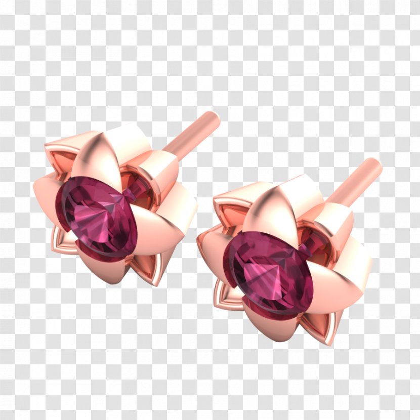 Earring Body Jewellery Gemstone Pink M - Earrings Transparent PNG