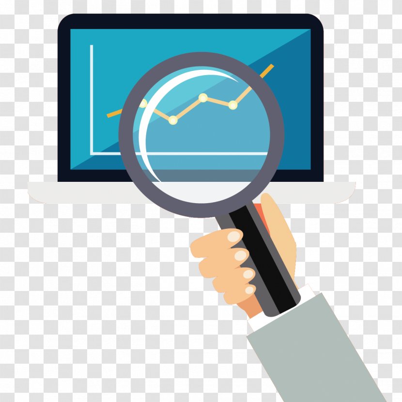 Data Chart Computer - Analysis - Vector Magnifying Glass To See Material Transparent PNG