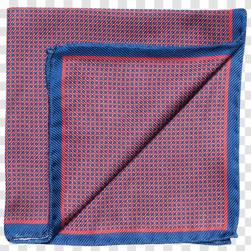 Mesh Material Rectangle Handkerchief - Electric Blue Transparent PNG