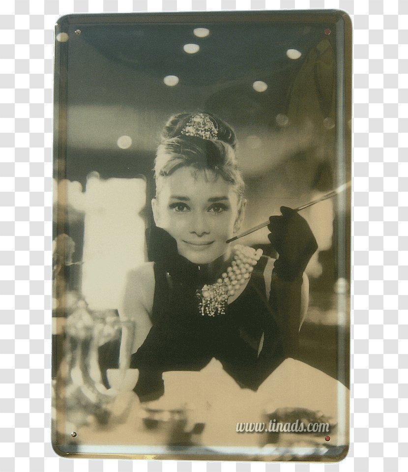 Black Givenchy Dress Of Audrey Hepburn Breakfast At Tiffany's Holly Golightly Film - Artcom - Tiffanys Transparent PNG