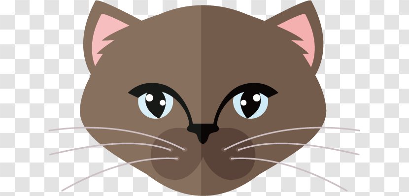 Kitten Whiskers Cat Clip Art - Heart - Black Pattern Transparent PNG