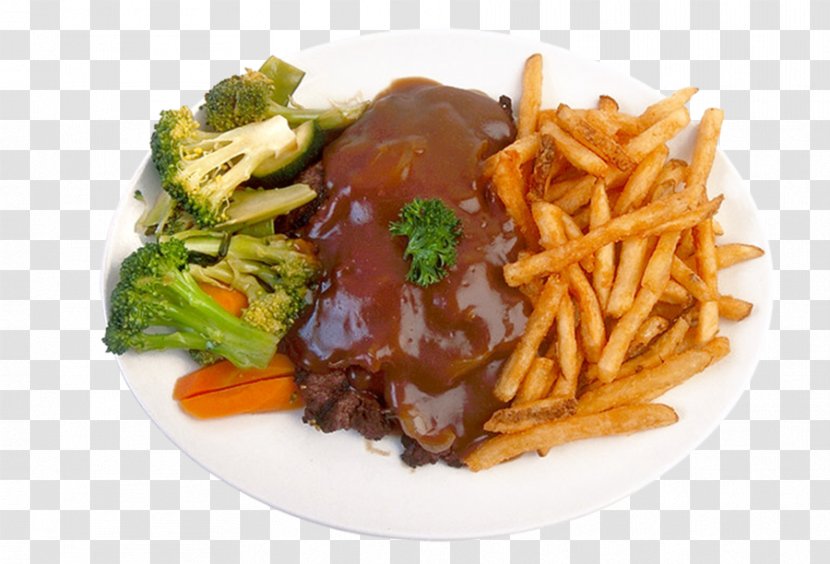 French Fries Steak Frites Vegetarian Cuisine European Food - Deep Fried Transparent PNG