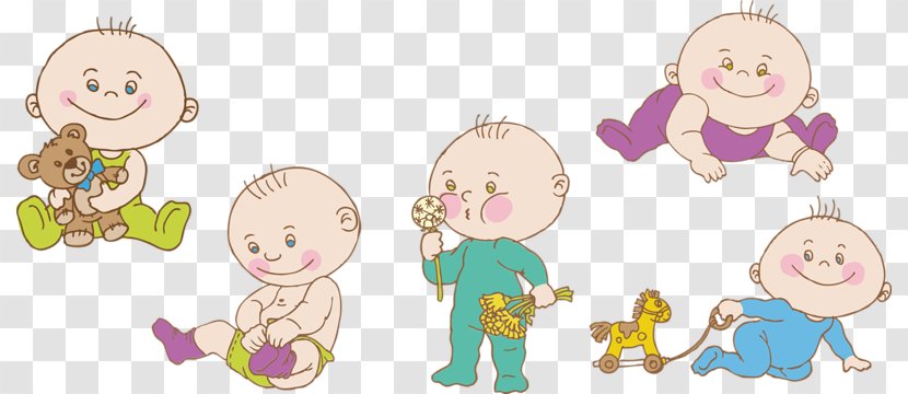 Infant Cuteness Child Cartoon - Watercolor - Hand-painted Baby Transparent PNG