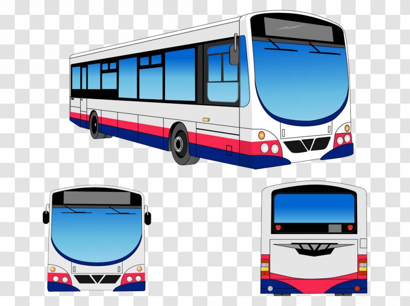Transit Bus Public Transport Clip Art - Hardware - Cartoon Creative Modern City Transparent PNG
