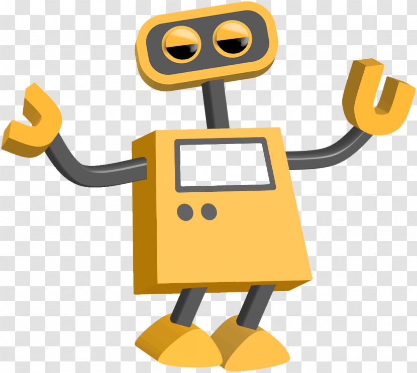 Yellow Cartoon Clip Art Technology Robot - Security Machine Transparent PNG
