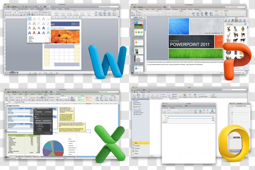 Microsoft Office For Mac 2011 MacOS 2008 - Suite - Word Transparent PNG