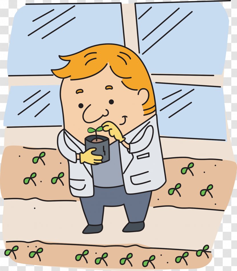 Botany Royalty-free Stock Photography Clip Art - Cartoon - Scientist Transparent PNG