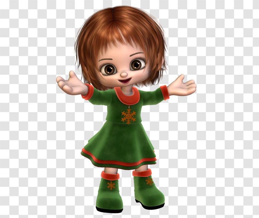 Christmas Ornament Doll Toddler Figurine - Fictional Character - 90's Transparent PNG