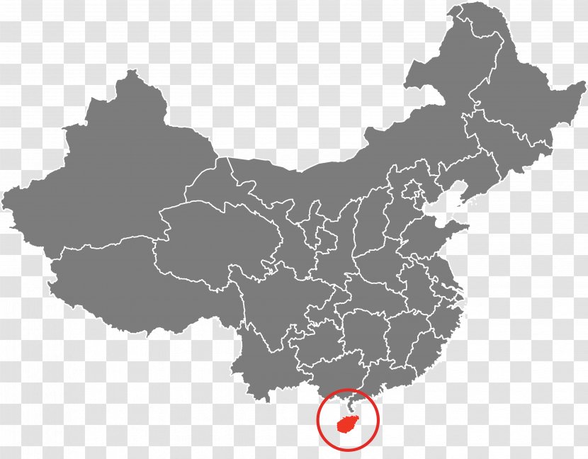 Flag Of China Map National - Blank Transparent PNG