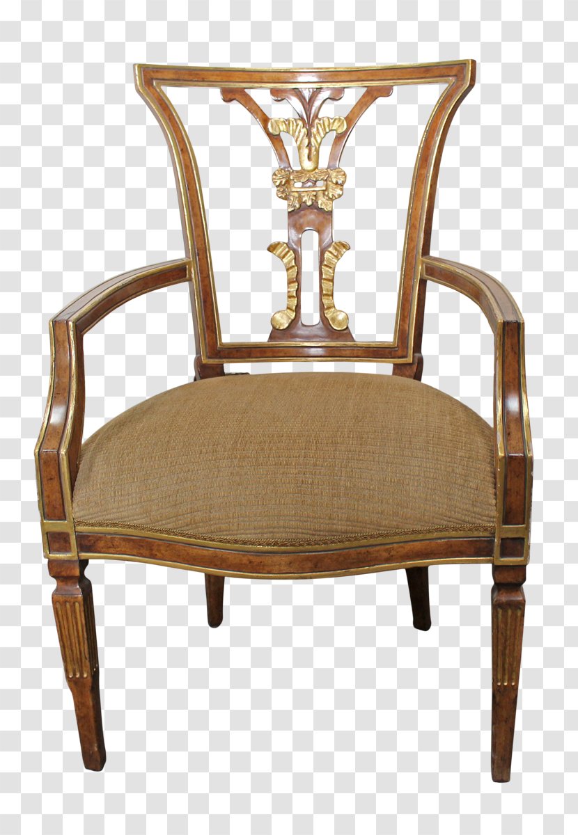 Chair Antique - Hardwood - Wrought Iron Chandelier Transparent PNG