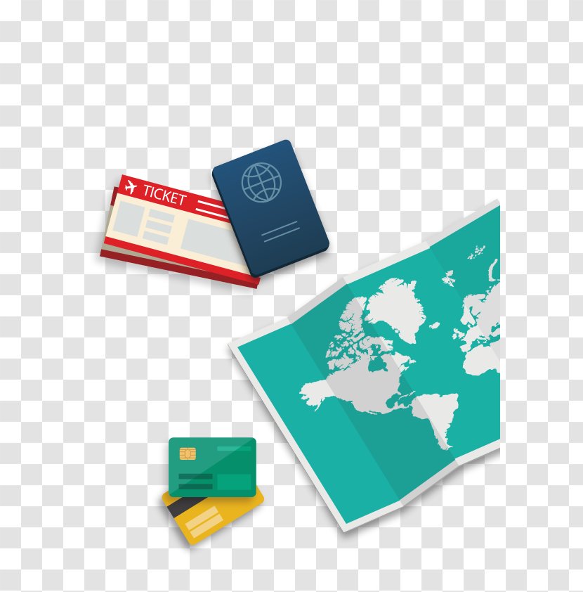 World Travel - Brand - Vector Passport Map Transparent PNG
