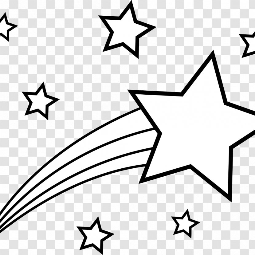 Coloring Book Star Shooting Clip Art - Symmetry - Stars Drawing Transparent PNG