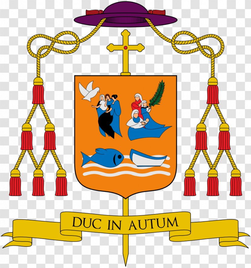 Coat Of Arms Ecclesiastical Heraldry Cardinal Roman Catholic Diocese Gozo Bishop - Catholicism - Cartoon Transparent PNG