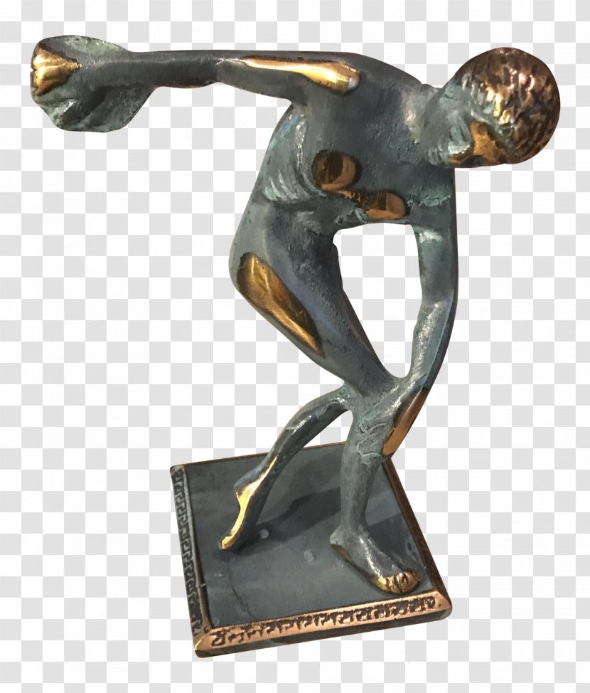Discobolus Ancient Greece Olympic Games Discus Throw - Trophy Transparent PNG