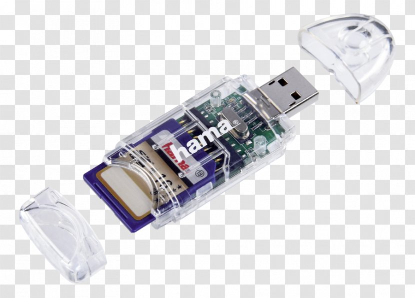 USB Flash Drives Laptop Card Reader MicroSD Memory - Expresscard Transparent PNG