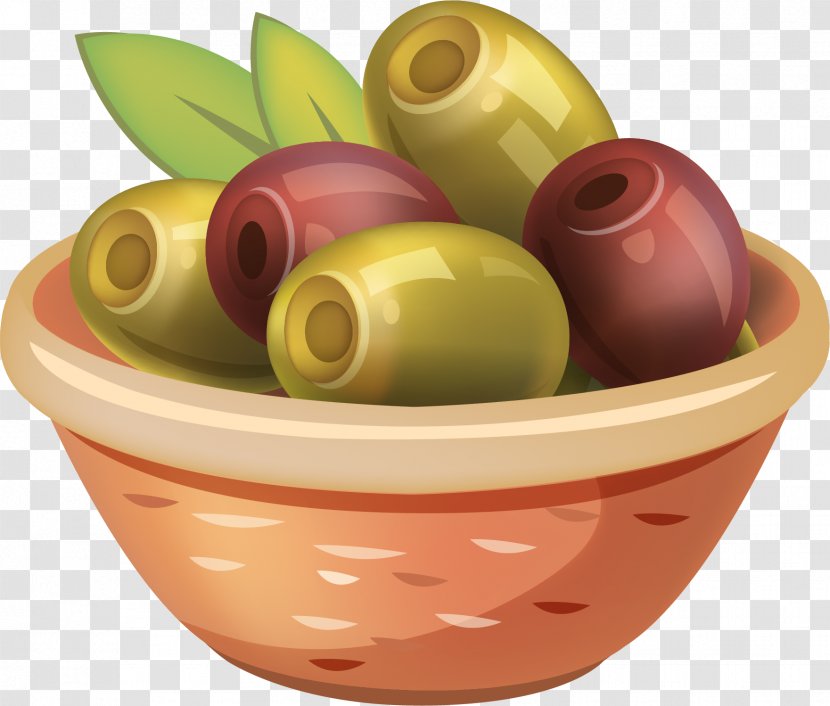Hot Pot Olive - Auglis - Vector Painted Green Olives Transparent PNG
