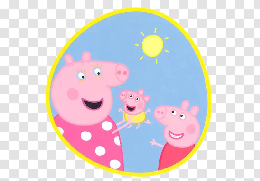 Daddy Pig Piglet Mummy Animated Cartoon - Smile - A Transparent PNG