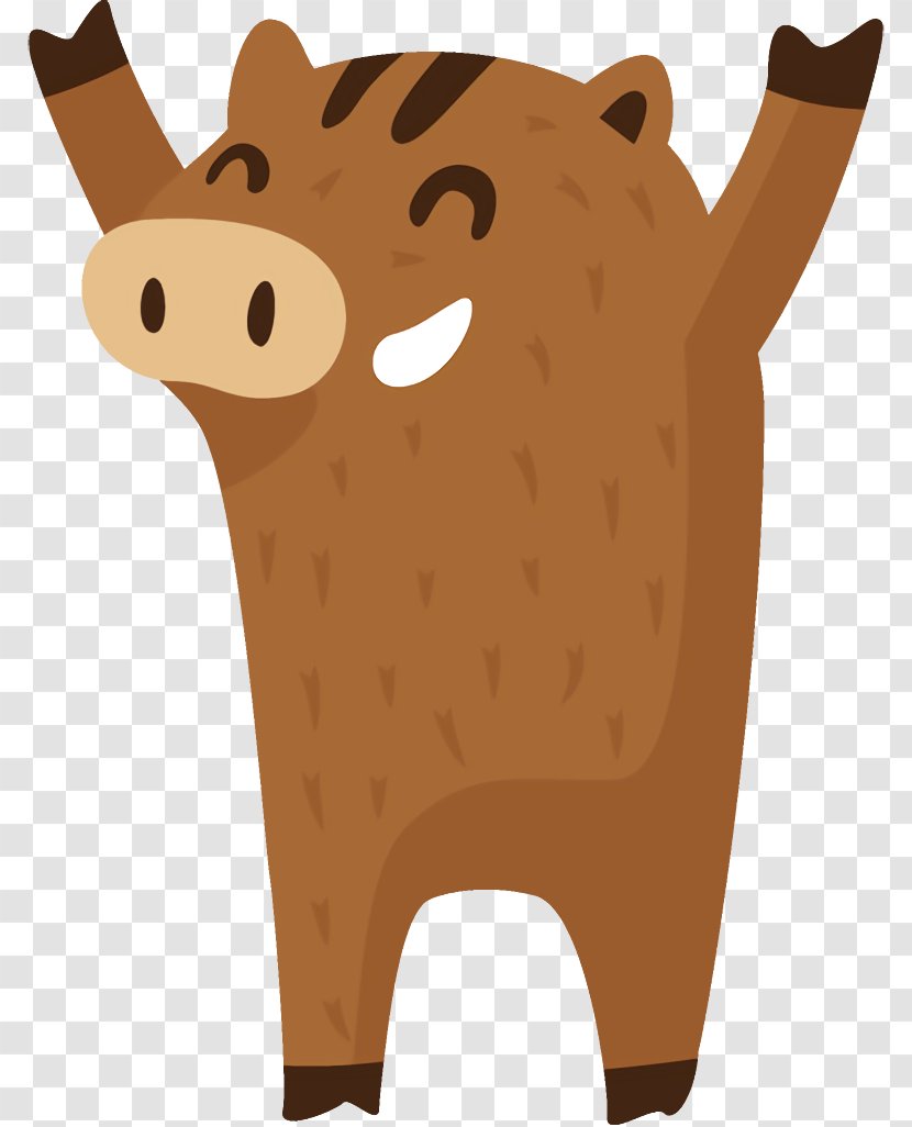 Clip Art Cartoon Animal Figure Bovine Fawn Transparent PNG