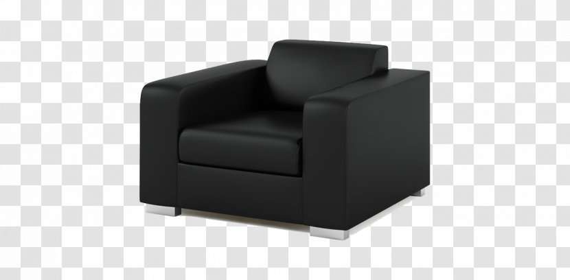 Club Chair Comfort Couch Armrest - Black Transparent PNG